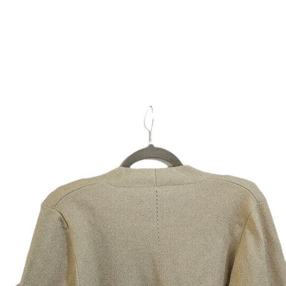 NWT M.M. Lafluer The Woolf Jardigan Knit 3.0 Ivory Champagne Metallic XL - Picture 9 of 15